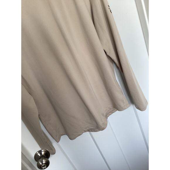 Unrl Men's Ultra Long Sleeve Pullover Hoodie Sports Performance Tan Size Small - Picture 3 of 10